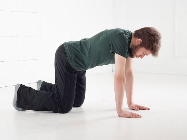 Stretching and pendulum, standing on all fours, will help strengthen potency